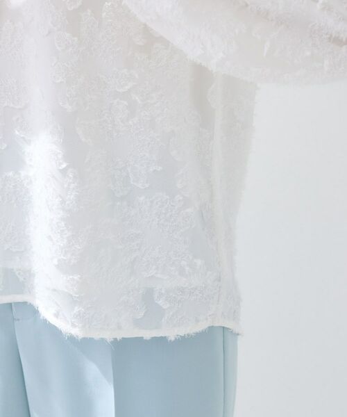 INDIVI / インディヴィ シャツ・ブラウス | 【華やか/大人シアー/セレモニー】カットフリンジブラウス | 詳細16