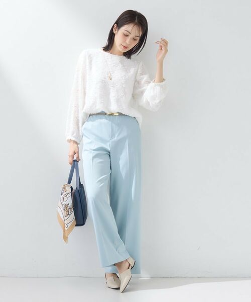 INDIVI / インディヴィ シャツ・ブラウス | 【華やか/大人シアー/セレモニー】カットフリンジブラウス | 詳細4