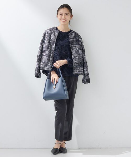 INDIVI / インディヴィ シャツ・ブラウス | 【華やか/大人シアー/セレモニー】カットフリンジブラウス | 詳細8