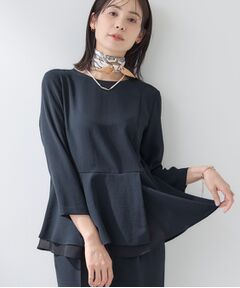 INDIVI / インディヴィ シャツ・ブラウス | 【洗える／UVケア／SETUP可】こなれペプラムブラウス