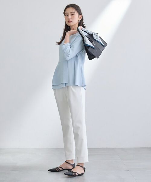 INDIVI / インディヴィ シャツ・ブラウス | 【洗える/UVケア/SETUP可】こなれペプラムブラウス | 詳細11