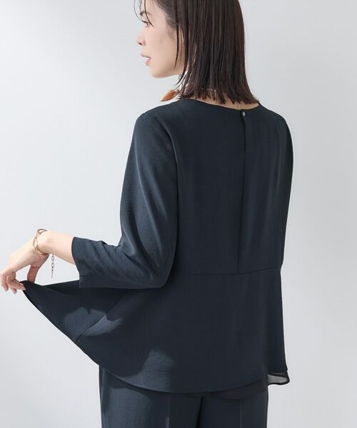 INDIVI / インディヴィ シャツ・ブラウス | 【洗える/UVケア/SETUP可】こなれペプラムブラウス | 詳細15
