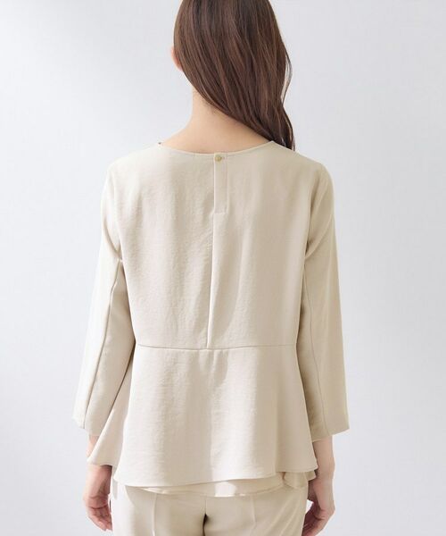 INDIVI / インディヴィ シャツ・ブラウス | 【洗える/UVケア/SETUP可】こなれペプラムブラウス | 詳細20