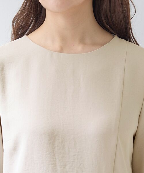 INDIVI / インディヴィ シャツ・ブラウス | 【洗える/UVケア/SETUP可】こなれペプラムブラウス | 詳細21