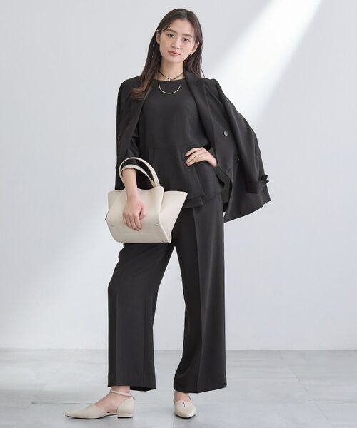 INDIVI / インディヴィ シャツ・ブラウス | 【洗える/UVケア/SETUP可】こなれペプラムブラウス | 詳細4