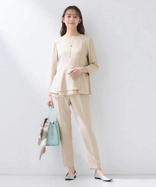 INDIVI / インディヴィ シャツ・ブラウス | 【洗える/UVケア/SETUP可】こなれペプラムブラウス | 詳細8