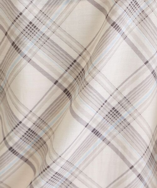 INDIVI / インディヴィ シャツ・ブラウス | 【2WAY／シアー】バイアスチェック柄＆無地 カシュクールシャツ | 詳細13