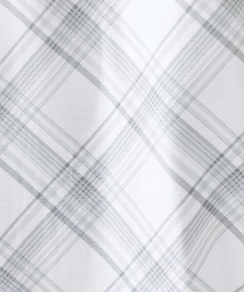 INDIVI / インディヴィ シャツ・ブラウス | 【2WAY／シアー】バイアスチェック柄＆無地 カシュクールシャツ | 詳細9