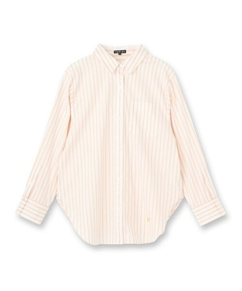 INDIVI / インディヴィ シャツ・ブラウス | 【2WAY／洗える】ラメストライプ コットン混シャツ | 詳細1