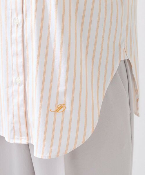 INDIVI / インディヴィ シャツ・ブラウス | 【2WAY／洗える】ラメストライプ コットン混シャツ | 詳細21