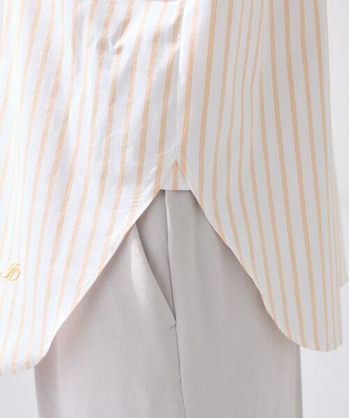 INDIVI / インディヴィ シャツ・ブラウス | 【2WAY／洗える】ラメストライプ コットン混シャツ | 詳細22