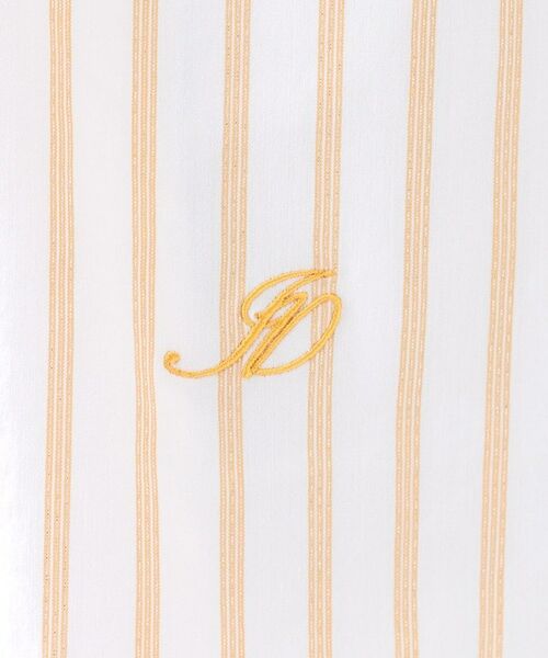 INDIVI / インディヴィ シャツ・ブラウス | 【2WAY／洗える】ラメストライプ コットン混シャツ | 詳細5