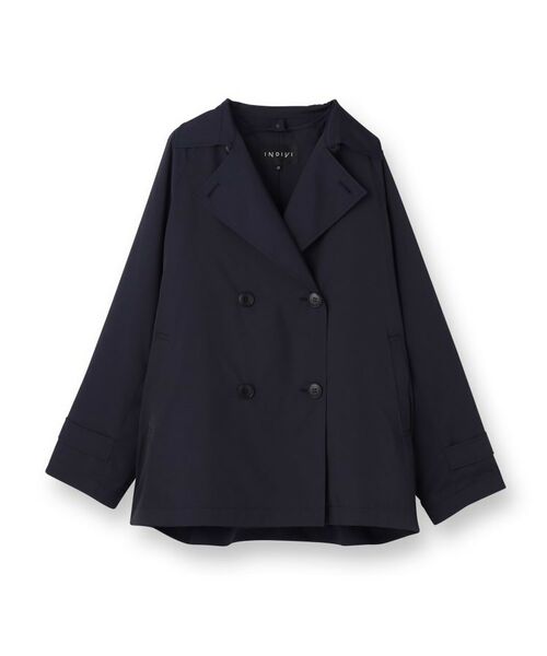 INDIVI / インディヴィ トレンチコート | 【撥水/UVケア/2WAY】超軽量ライナー付ライトトレンチコート | 詳細1