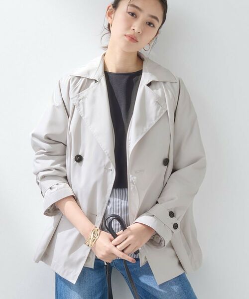 INDIVI / インディヴィ トレンチコート | 【撥水/UVケア/2WAY】超軽量ライナー付ライトトレンチコート | 詳細2