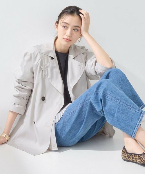 INDIVI / インディヴィ トレンチコート | 【撥水/UVケア/2WAY】超軽量ライナー付ライトトレンチコート | 詳細4