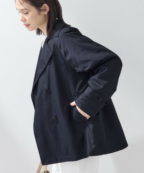 INDIVI / インディヴィ トレンチコート | 【撥水/UVケア/2WAY】超軽量ライナー付ライトトレンチコート | 詳細8