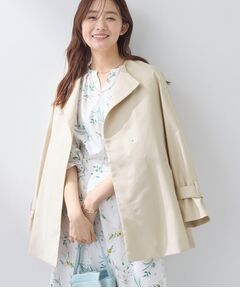 INDIVI / インディヴィ トレンチコート | 【撥水/軽量】ミドル丈 ミニマルトレンチコート