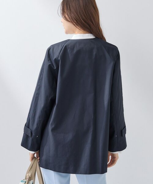 INDIVI / インディヴィ トレンチコート | 【撥水/軽量】ミドル丈 ミニマルトレンチコート | 詳細11