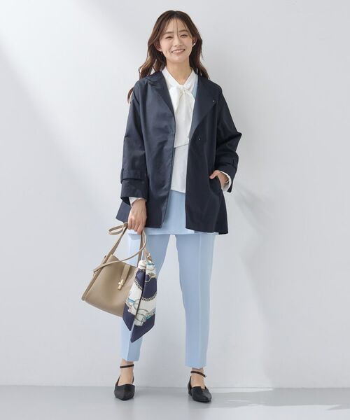 INDIVI / インディヴィ トレンチコート | 【撥水/軽量】ミドル丈 ミニマルトレンチコート | 詳細12