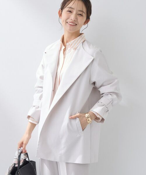 INDIVI / インディヴィ トレンチコート | 【撥水/軽量】ミドル丈 ミニマルトレンチコート | 詳細2