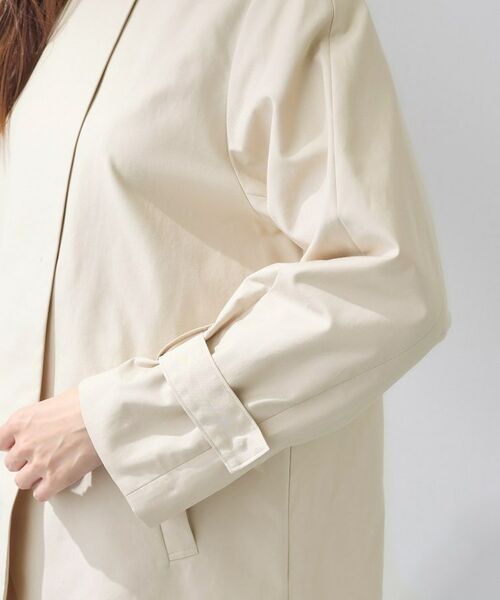 INDIVI / インディヴィ トレンチコート | 【撥水/軽量】ミドル丈 ミニマルトレンチコート | 詳細22