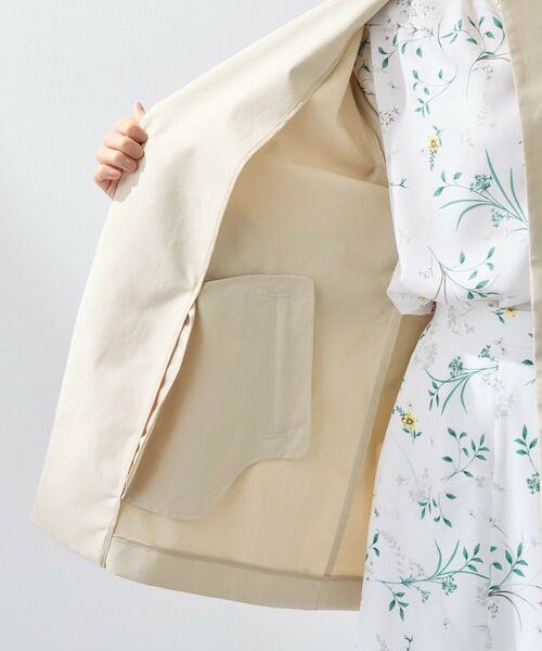 INDIVI / インディヴィ トレンチコート | 【撥水/軽量】ミドル丈 ミニマルトレンチコート | 詳細29