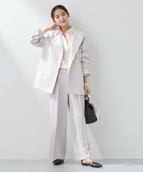 INDIVI / インディヴィ トレンチコート | 【撥水/軽量】ミドル丈 ミニマルトレンチコート | 詳細3