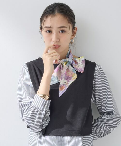 INDIVI / インディヴィ バンダナ・スカーフ | 【2柄展開】柄デザインスカーフ | 詳細5