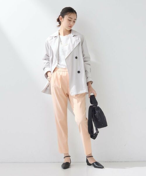 INDIVI / インディヴィ パンツ | 【褒められパンツ/高ストレッチ】タックテーパードパンツ | 詳細12