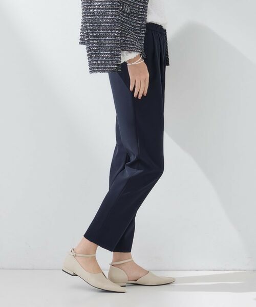 INDIVI / インディヴィ パンツ | 【褒められパンツ/高ストレッチ】タックテーパードパンツ | 詳細14
