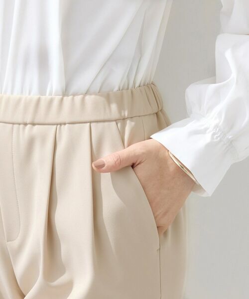 INDIVI / インディヴィ パンツ | 【褒められパンツ/高ストレッチ】タックテーパードパンツ | 詳細23