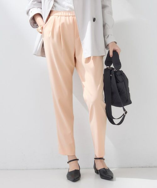 INDIVI / インディヴィ パンツ | 【褒められパンツ/高ストレッチ】タックテーパードパンツ(オレンジ(065))