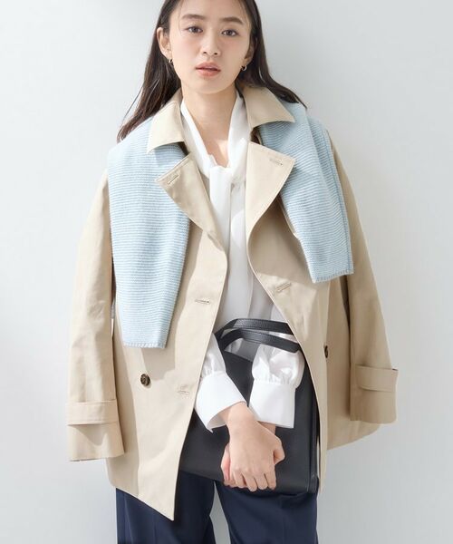 INDIVI / インディヴィ トレンチコート | 【撥水/UVケア】名品トレンチコート(ライトベージュ(051))