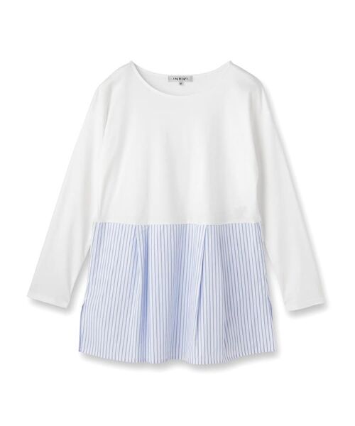 INDIVI / インディヴィ カットソー | 【レイヤードにおすすめ】切り替えデザイントップス | 詳細1