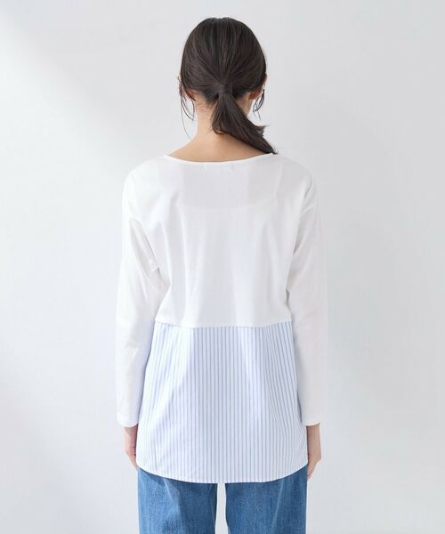 INDIVI / インディヴィ カットソー | 【レイヤードにおすすめ】切り替えデザイントップス | 詳細12