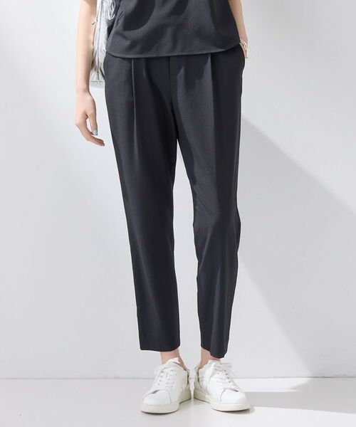INDIVI / インディヴィ パンツ | 【SETUP可能】エアリーテーパードパンツ（ブラック(019)）