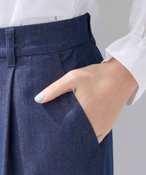 INDIVI / インディヴィ パンツ | 【デニム調素材】きれいめワイドパンツ | 詳細12