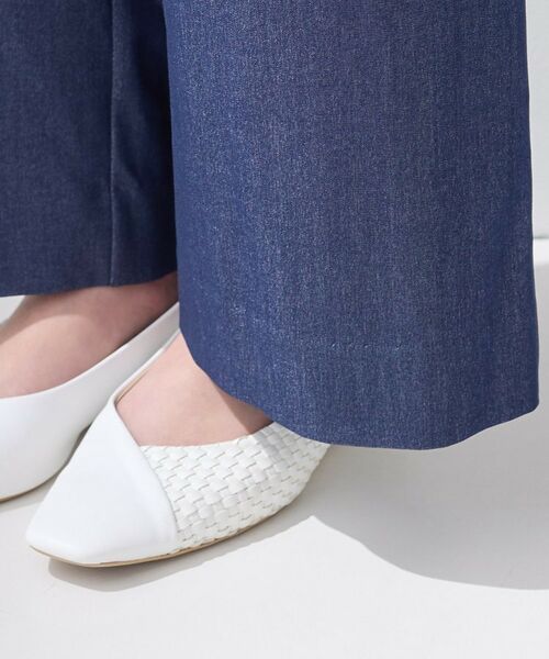 INDIVI / インディヴィ パンツ | 【デニム調素材】きれいめワイドパンツ | 詳細13