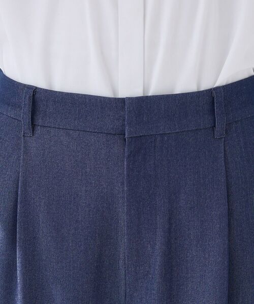 INDIVI / インディヴィ パンツ | 【デニム調素材】きれいめワイドパンツ | 詳細9