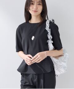 INDIVI / インディヴィ カットソー | 【SETUP可能】エアリーバックシャンブラウス