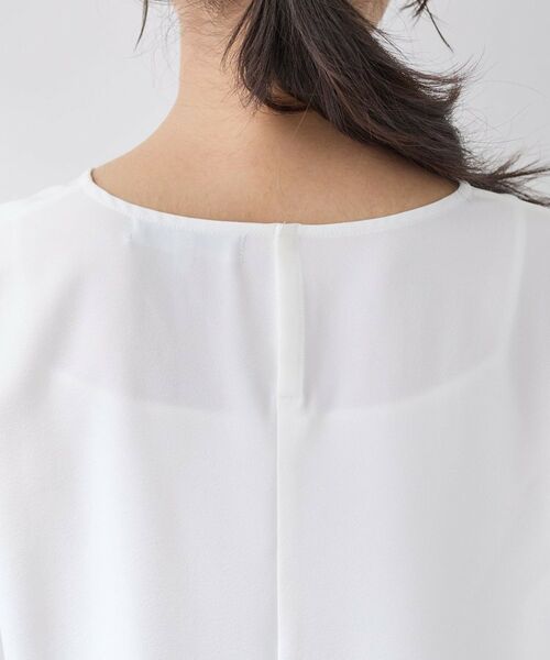 INDIVI / インディヴィ カットソー | 【SETUP可能】エアリーバックシャンブラウス | 詳細14