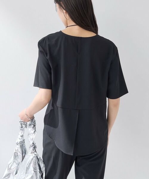 INDIVI / インディヴィ カットソー | 【SETUP可能】エアリーバックシャンブラウス | 詳細3