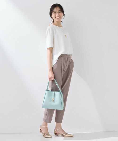 INDIVI / インディヴィ カットソー | 【SETUP可能】エアリーバックシャンブラウス | 詳細8