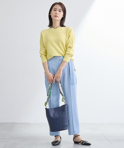 INDIVI / インディヴィ ハンドバッグ | 【ハンドル2WAY／A4収納】スカーフハンドル バケツバッグ | 詳細4