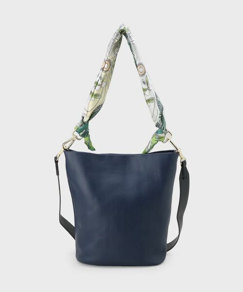 INDIVI / インディヴィ ハンドバッグ | 【ハンドル2WAY／A4収納】スカーフハンドル バケツバッグ | 詳細5