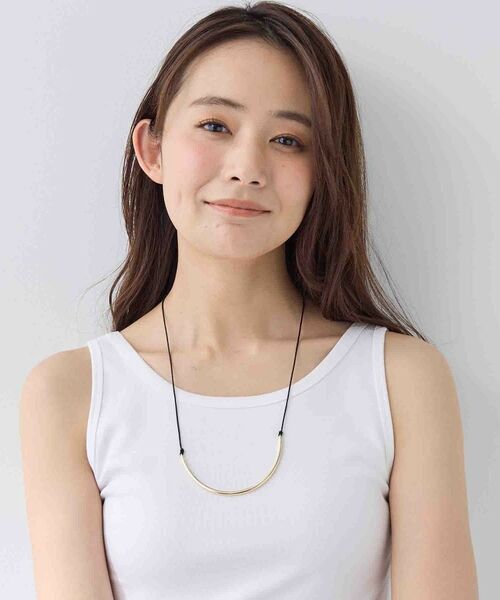INDIVI / インディヴィ ネックレス・ペンダント・チョーカー | 【長さ調整自由】メタルカーブバーネックレス | 詳細6
