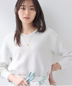 INDIVI / インディヴィ ニット・セーター | 【洗える／軽量】きらめきVネックニット