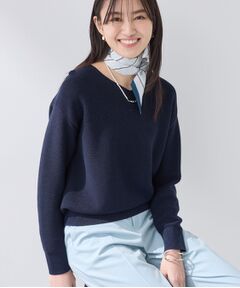 INDIVI / インディヴィ ニット・セーター | 【洗える／軽量】きらめきVネックニット