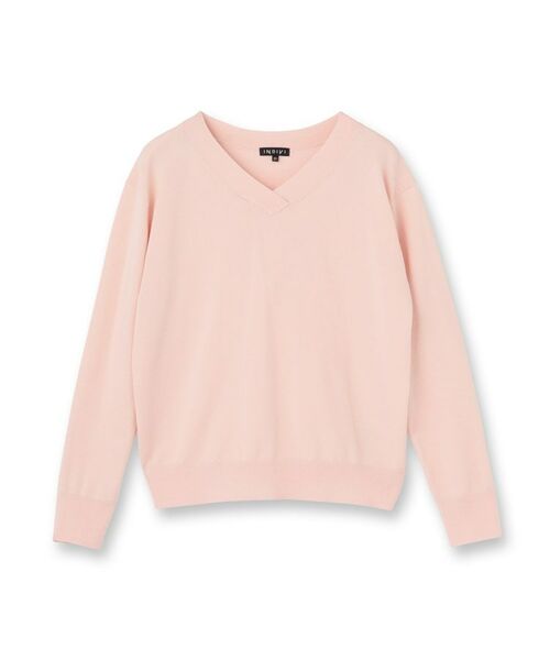 INDIVI / インディヴィ ニット・セーター | 【シルク混】きれいめVネックニット | 詳細1