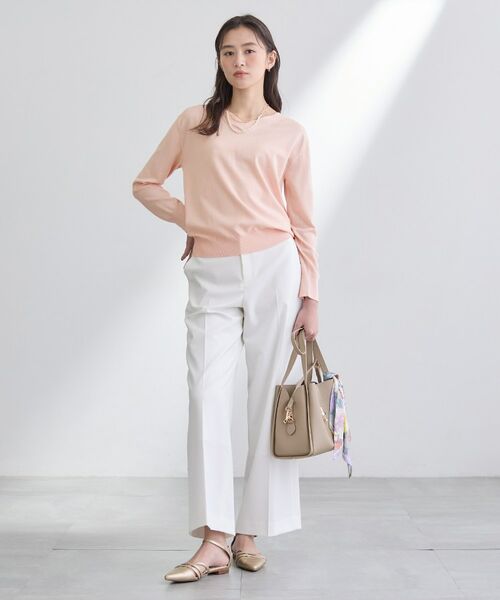 INDIVI / インディヴィ ニット・セーター | 【シルク混】きれいめVネックニット | 詳細11